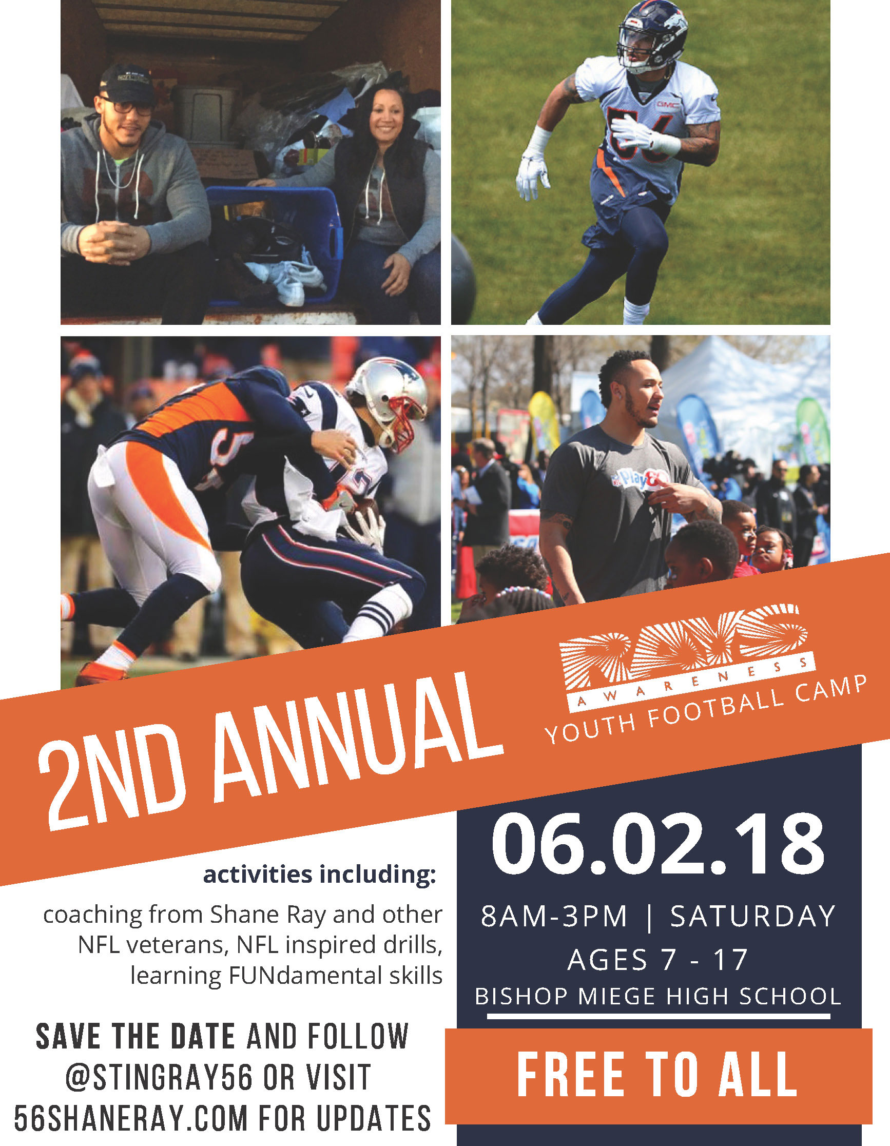 2018 Shane Ray's Youth Fundamentals Football Camp